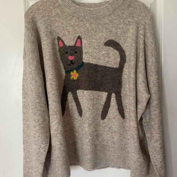 NWY INTARSIA CAT SWEATER - Picture 2 of 5